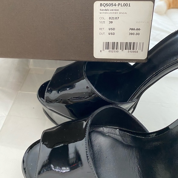 ROBERTO CAVALLI stiletto heel, blk patent leather - Picture 10 of 12